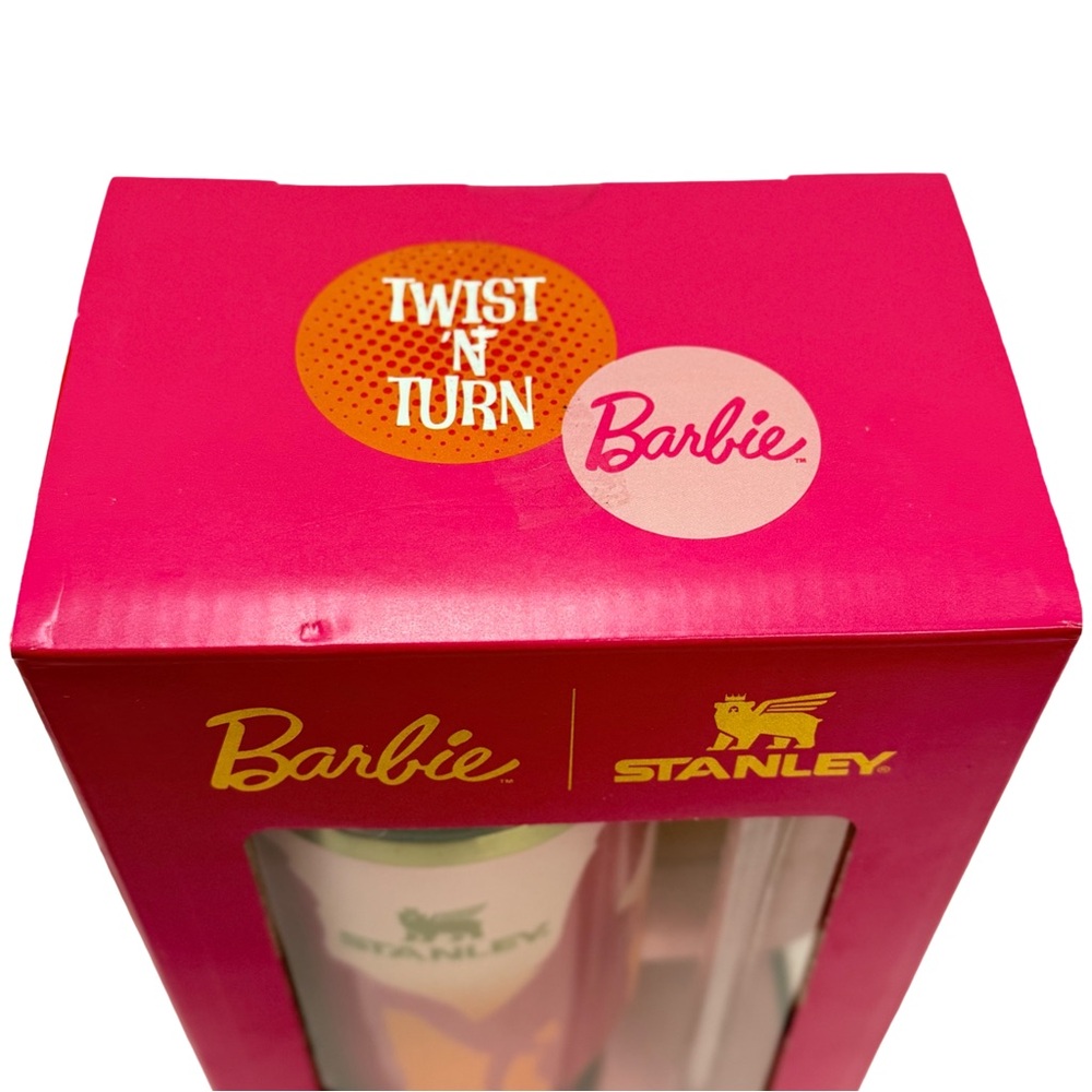 New Stanley Tumbler x Barbie 60s Twist 'N Turn 40 oz Quencher - Picture 3 of 10